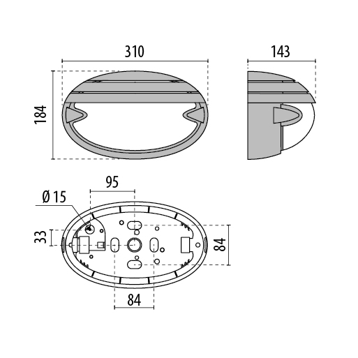 Tech Design CHIP OVALE 30 LED GRILL 1++